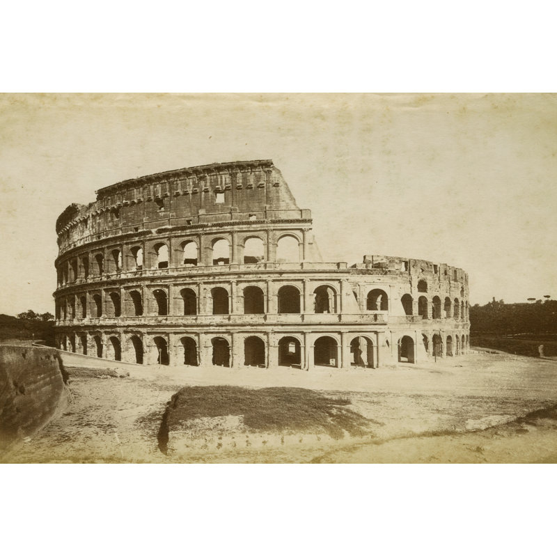 The Colosseum by Giacomo Brogi - Photograph Print, 30cm H x 46cm W, Wrapped Canvas