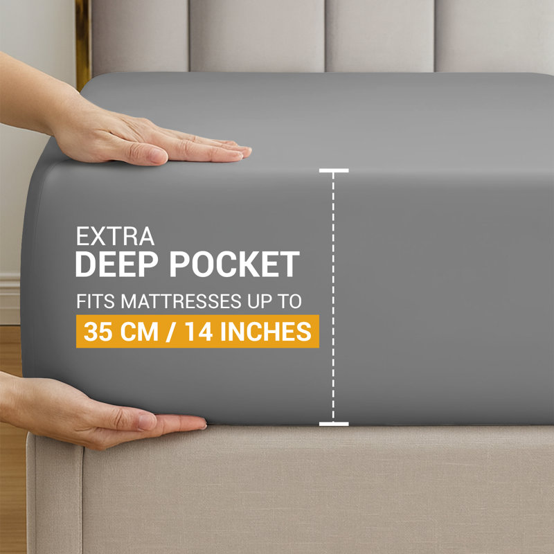 100% Cotton Flatweave Fitted Sheet, Single (3')