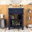 Meuble-lavabo de salle de bain avec lavabo, portes à fermeture douce et tablette réglable-920036763