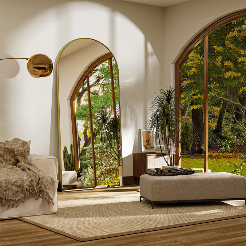 Dronfield Arch Mirror, Gold, 71" x 30"