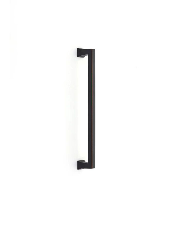 Poignée de porte de douche en verre Emtek Alexander (GBTB), Bronze frotté à l'huile, 12"