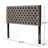 Tufted Upholstered Queen Size Bed Headboard In Modern Button Design, Adjustable Solid Wood Head Board, Solid Wood Head Board With Durable Metal Legs