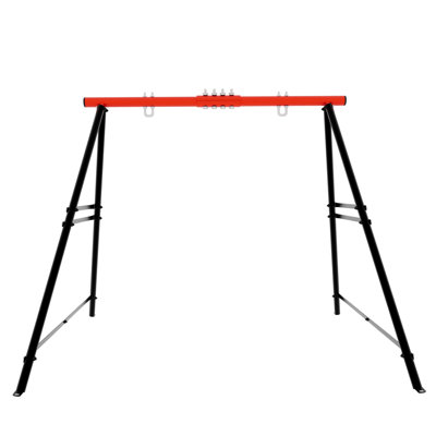 Ensemble de balançoires pour la cour arrière, ensemble de balançoires pour les enfants, balançoire pour tout-petit, support de balançoire en A en métal pour l'intérieur, cadre de balançoire pour cour arrière pour adultes, facile à assembler (sans balançoire)