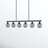 Rivero 6 - Light Black Kitchen Island Pendant