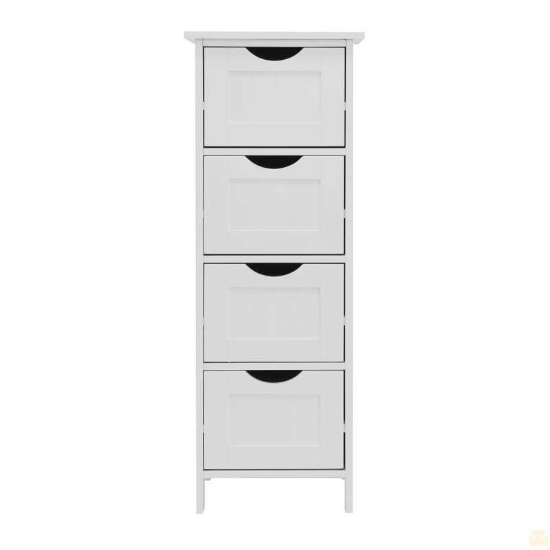 Armoire de rangement pour salle de bain, armoire autoportante avec tiroirs