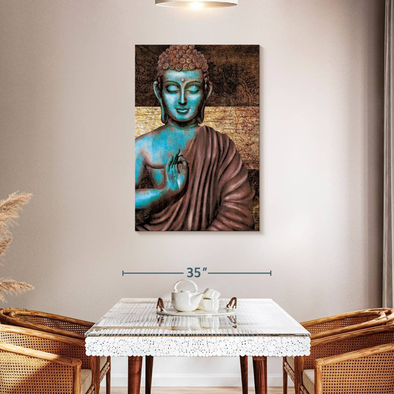 Leisha Ancient Sitting Buddha I, 45" H x 30" W