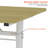 Adjustable Study Desk Suitable For Children And Adults, Height-Adjustable, Multifunctional Home Office Desk, Compact Design, Desktop Dimensions: 60Cm × 120Cm, White Frame-37867190-37867189