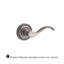 Curve Single Dummy Door Lever with Traditional Round Rose-22037178-22037205