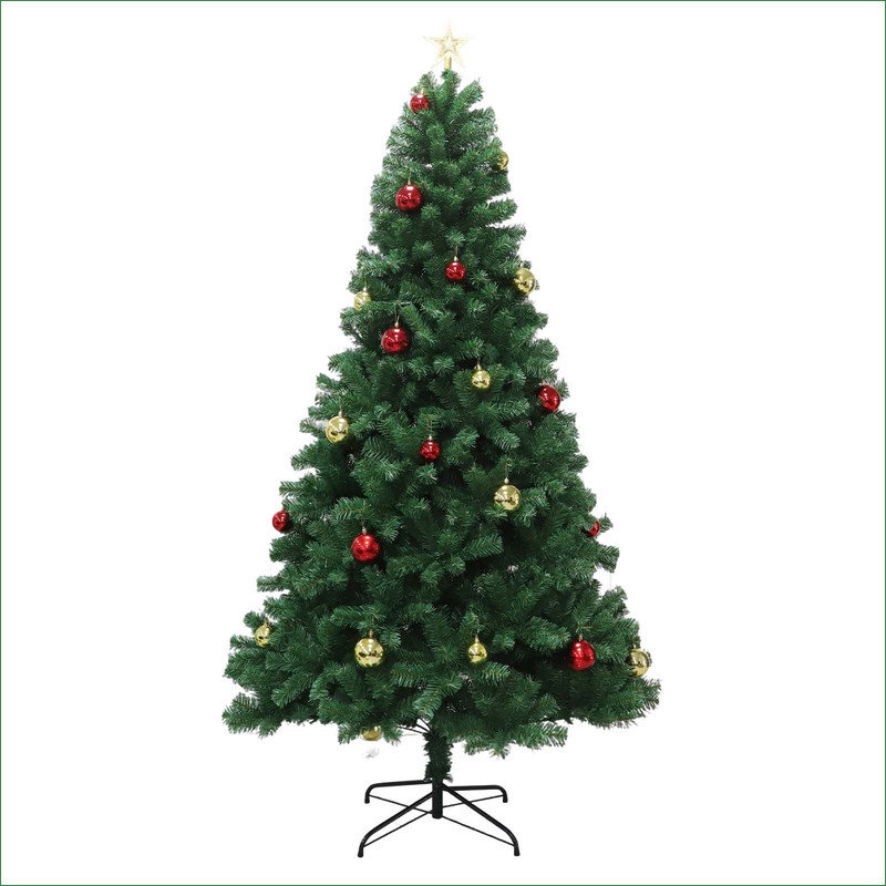 Artificial Christmas Tree with Remote Control Green Holiday Tree for Living Room Office Party Decoration, Premium Hinged Artificial Pine Lighted Holiday with Metal Stand