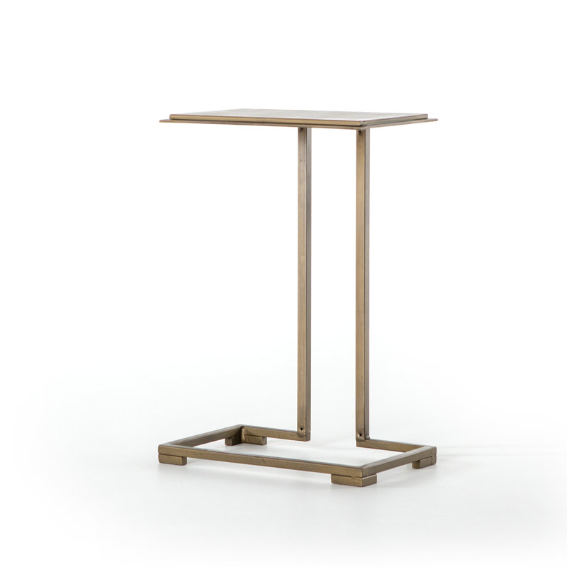 Element End Table, Antique Brass