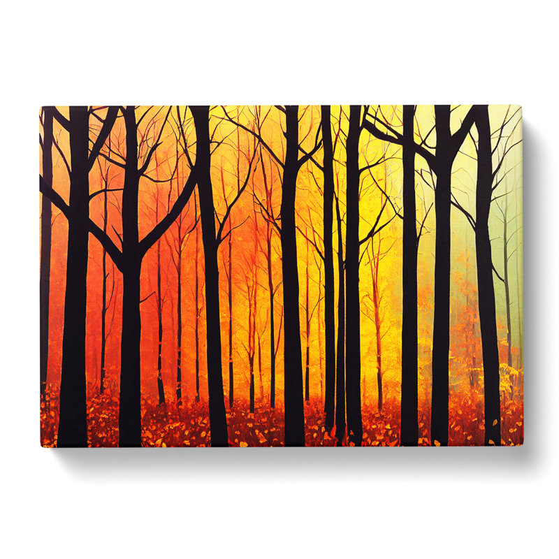 Autumn Forest In Abstract Vol.5 - Wrapped Canvas, 35cm H x 50cm W x 3cm D