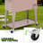 Outdoor 80 Qt Rolling Cooler Cart, with Bottle Opener + Storage Shelf Camping Beverage Ice Chest-89358986