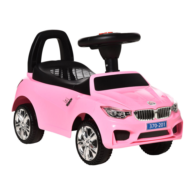 Gwenda Isabelle & Max Ride on Car Toddler Walker Foot to Floor for 1.5-3 Years Old, Pink