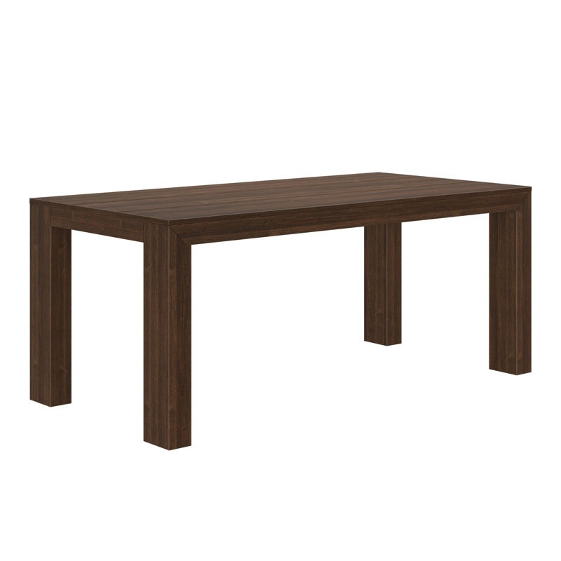 Modern 72" Rectangular Dining Table, Walnut
