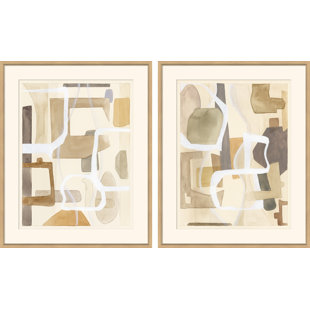 «Prescott I & II» par Carrier and Company Art - Ensemble de peintures encadrées sur papier