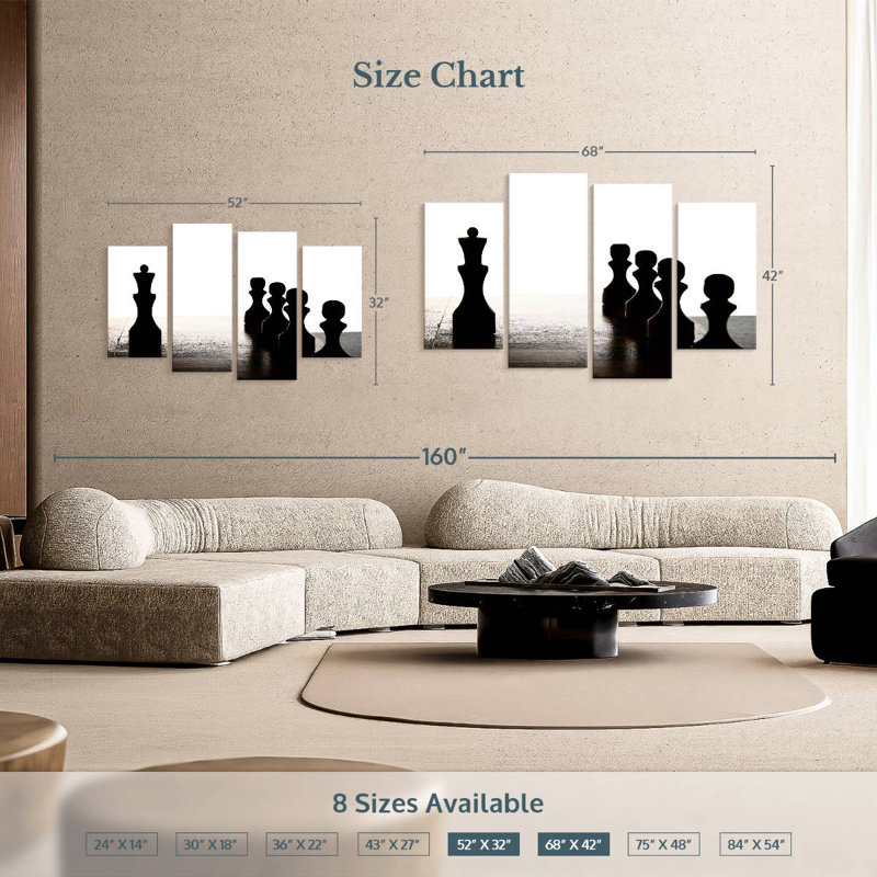 Senne Chess Master, 42" H x 68" W