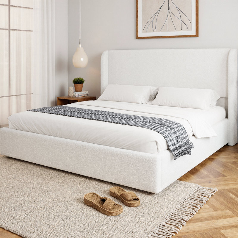 Structure de lit Cocoon Cocoon, Blanc, Grand lit