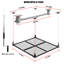 Élévateur de garage pour le rangement au plafond, système de rangement supérieur robuste de 4 pi 4 po, organisateur escamotable réglable pour sous-sol et atelier
