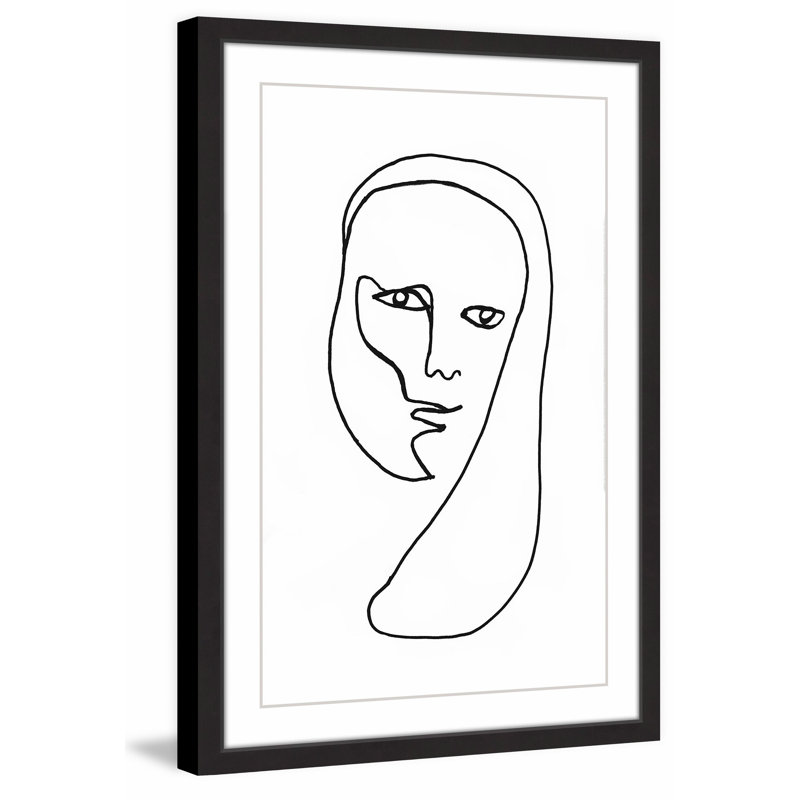 « enigmatical », reproduction d’impression encadrée, H 24 po x l 16 po