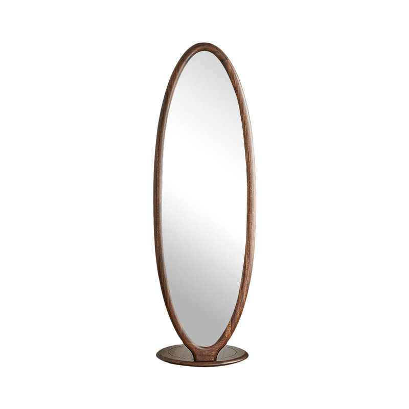 Oval Solid Wood Full Length Mirrors