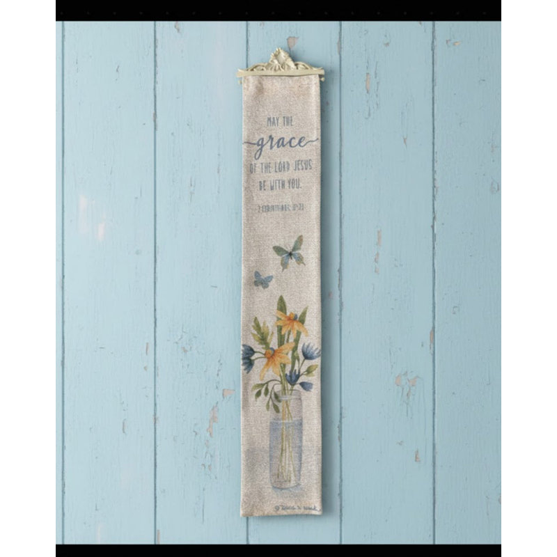  Paire de clochettes décoratives en polyester 9 x 41 po May The Grace Of The Lord