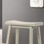 De 2 chaises ergonomiques à hauteur de comptoir - gris, sans dossier, structure en bois massif, siège en panneau de particules, installation rapide, repose-pieds de 4 po, pieds évasés, tabourets sans dossier gris, assemblage facile, pieds et repose-pieds