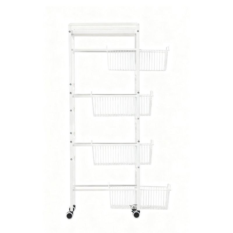 106.7cm H Under Sink Organiser, White