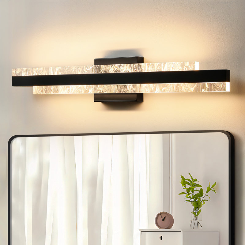 Cassanova 27" Dimmable LED Bath Bar, Matte Black