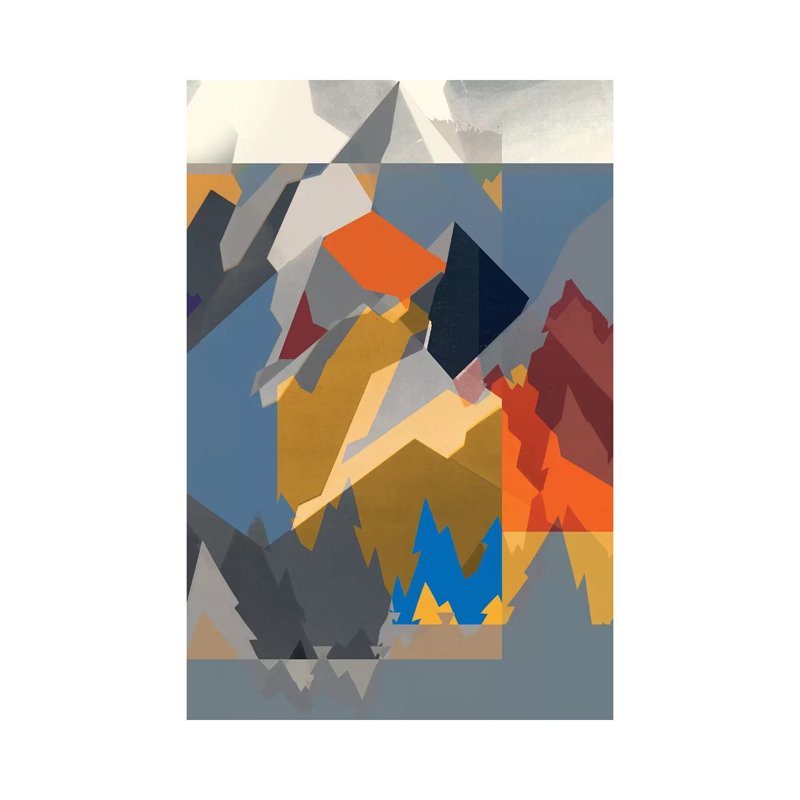 Mountain Extraction II by Jennifer Goldberger - Wrapped Canvas Print, 101.6 cm H x 66.04 cm W x 1.91 cm D
