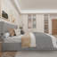 Queen Size Bed Frame with Storage - Lift Up Storage Bed with Modern Wingback Headboard, USB Ports-492481678-486485323