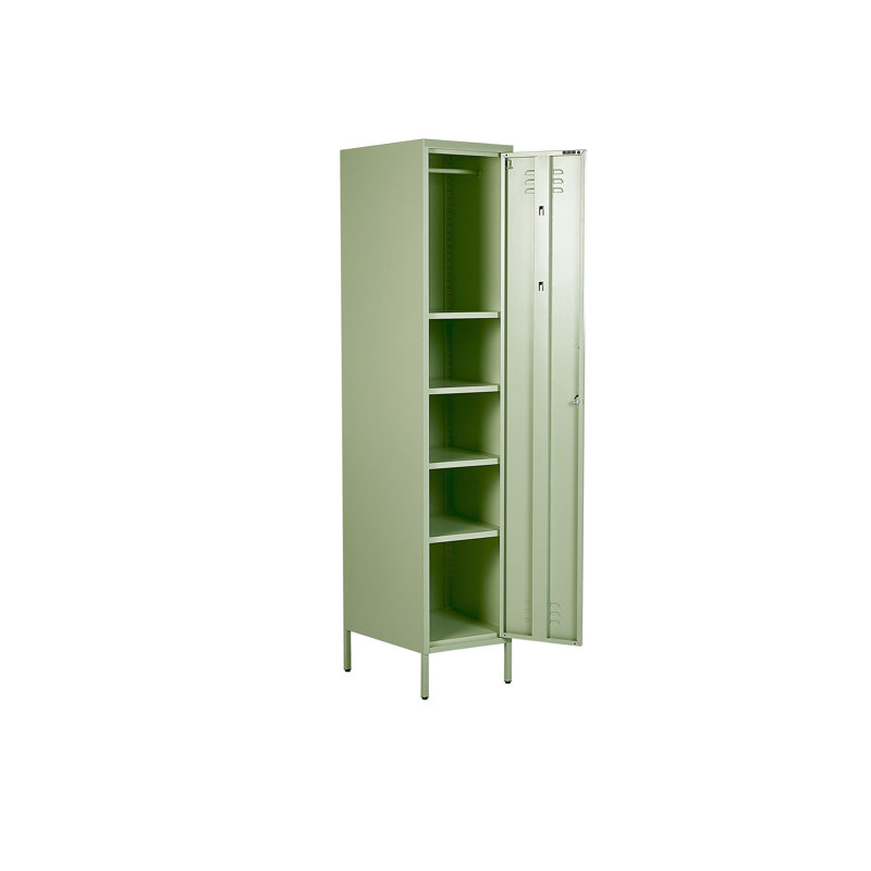 Bronko 1 -Door 5 -Shelf, Green