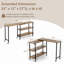 360° Rotating Sofa Side Table With 2-Tier Storage Shelves-300852336