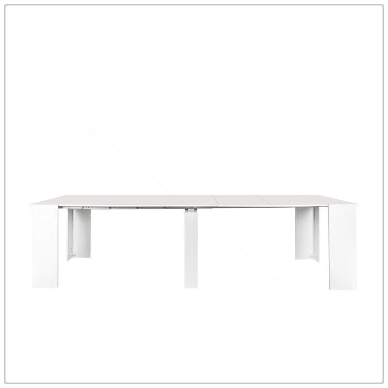 Multifunctional Extendable Console Table, White