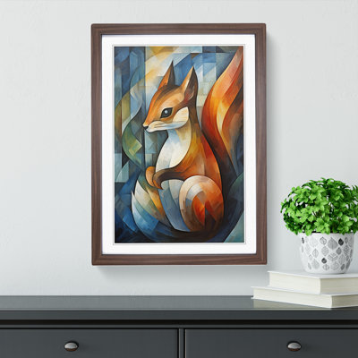 Squirrel Abstract Framed Print