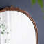 Cadre de miroir antique rose sculpté à la main 30 po x 65 po, grand miroir mural arqué pour le salon, la salle de bain et le vestibule-2027101908