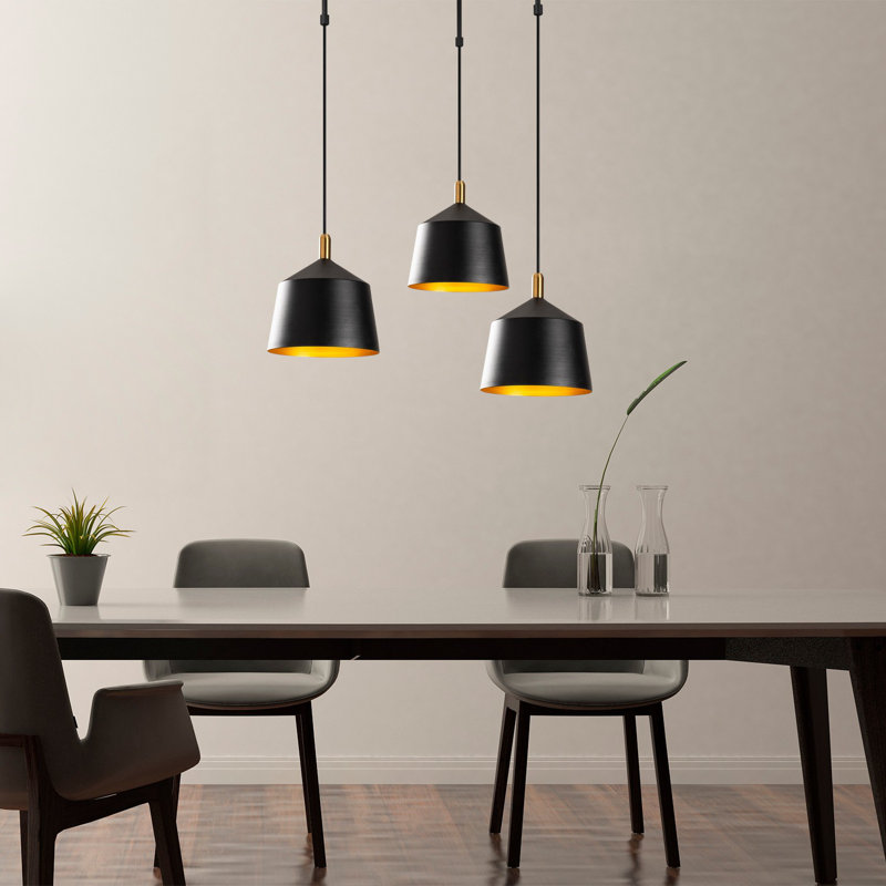 Luminaire suspendu en forme de cloche à 3 lumières Gracia