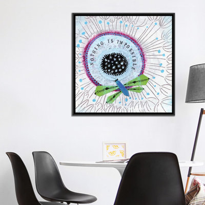 « nothing is impossible », peinture sur toile tendue