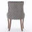 Bronze Nail Head Upholstered Side Dining Chair-1225742223