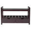 Banc de rangement pour chaussures avec tiroirs, banc d'entrée avec tablette ouverte, organisateur de couloir en bois pour vestibule ou chambre à coucher-229052797