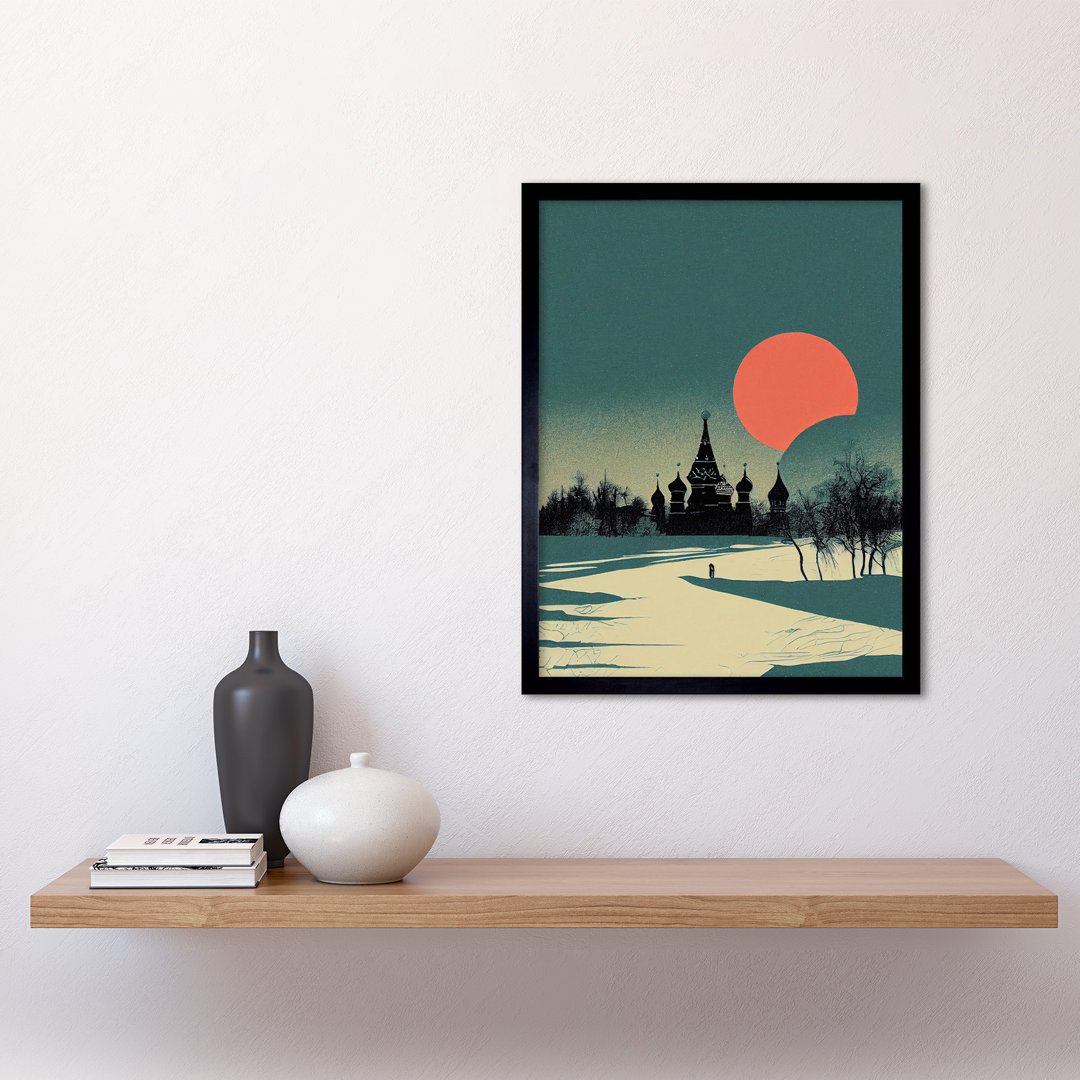 Winter Sun Orthodox Church Kiev Ukraine - Single Picture Frame Print