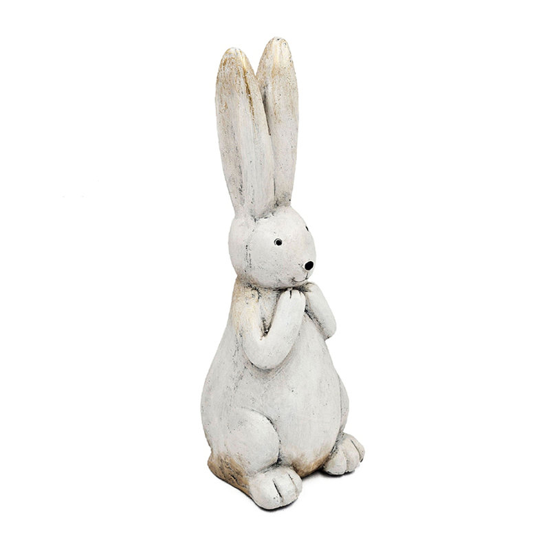 Lapin en magnésium texturé blanc