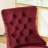 American - Style Wine Red Chair, Velvet Upholstered, Golden Metal Base, Design, Comfortable Triple Elastic Cushion Design Hand Pulled Buttons, Cushion, Deep And Wide Seating-1918711488