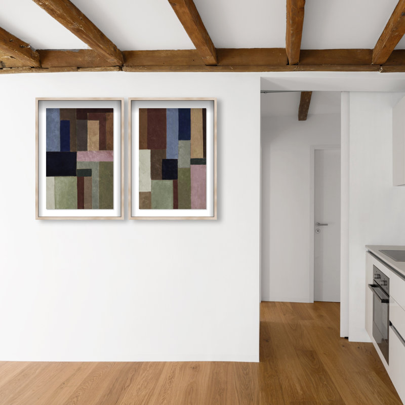 The Perfect Fit Set Set by Oliver Gal, 37" H x 25" W, Natural Oak Shadowbox