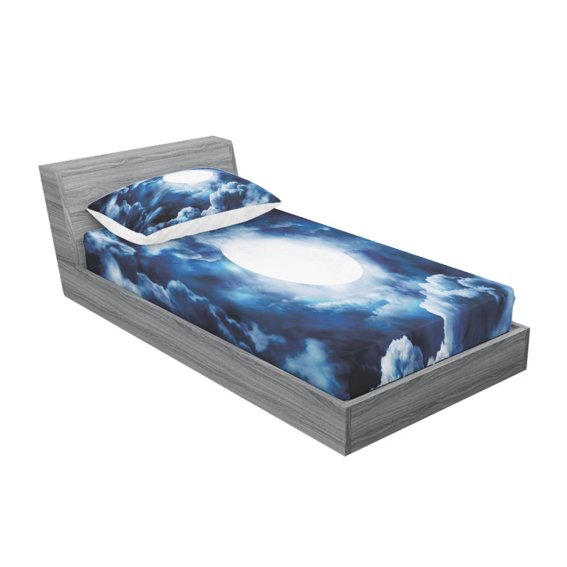 Microfiber Sheet Set, Twin Sheet Set with 2 Pillowcases