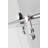 60"W x 76"H Single Sliding Shower Door | Tempered Glass | Fully Frameless-122919085