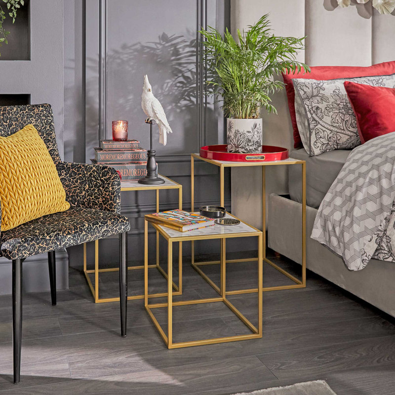 LLB - NEST OF TABLES SET OF 3 PANTHEON