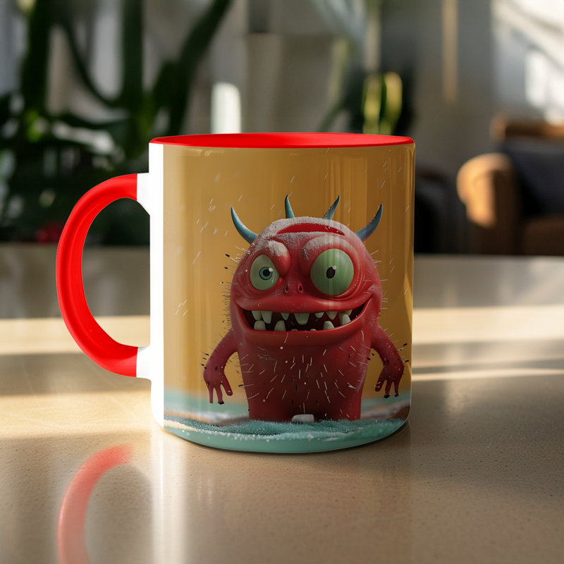 Ceramic Coffee Mug, Red