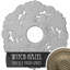 Médaillon de plafond Endurathane Riley, DO 18 po x P 3 1/2 po x P 1 1/2 po (convient aux auvents jusqu'à 4 5/8 po), finition platine peinte à la main-28580350
