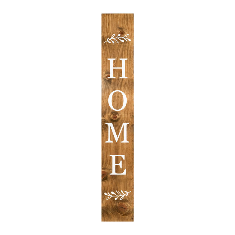 Welcome to our Home White Porch Leaner, 59" x 7.25", 59" x 07"