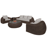 Ojai Outdoor 4 - Piece Conversation Set